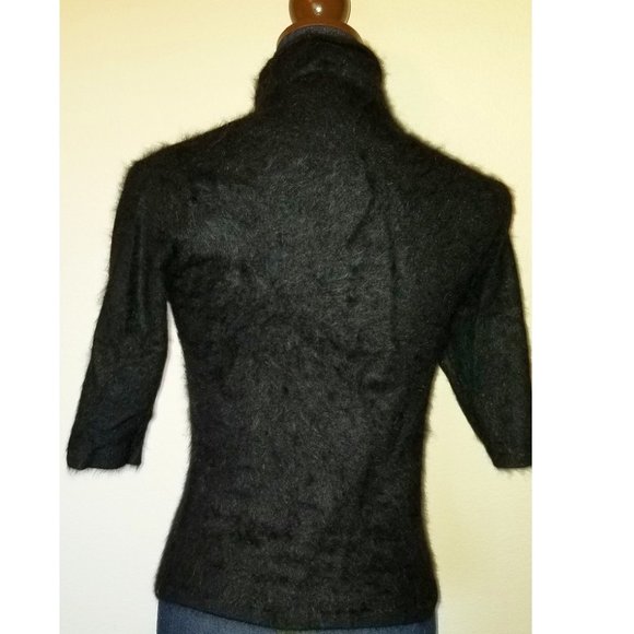 #181, N W/O T, size S, Classiques Entier, angora blend turtleneck short sleeve - Picture 3 of 13